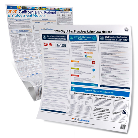 2020 Labor Law Poster Kit - San Francisco (1 to 4 Employees)