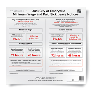 Emeryville Labor Law Poster