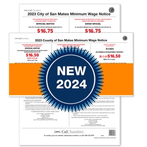 San Mateo Minimum Wage Posters