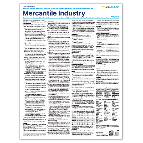 Wage Order 7 - Mercantile