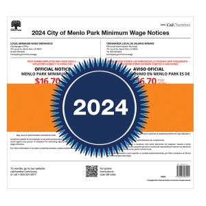 Menlo Park Minimum Wage Poster