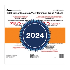 Mountain View Minimum Wage Poster