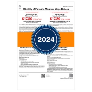 Palo Alto Minimum Wage Poster