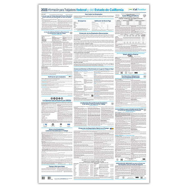 California and Federal Labor Law Posters