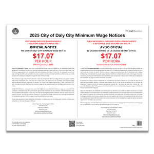 Daly City Minimum Wage Poster