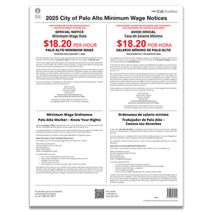 Palo Alto Minimum Wage Poster