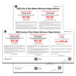 San Mateo Minimum Wage Posters