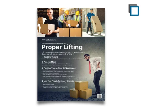 Picture of Multi-State Proper Lifting Procedures Poster (ENG)