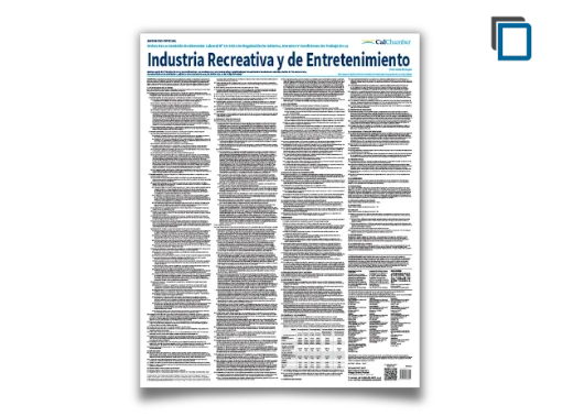Picture of CA Wage Order 10-Amusement & 