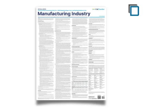 Picture of CA Wage Order 1-Manufacturing (ENG)