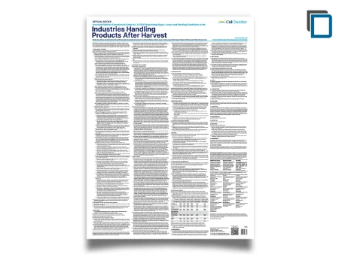 Picture of CA Wage Order 8-Industries Handling 