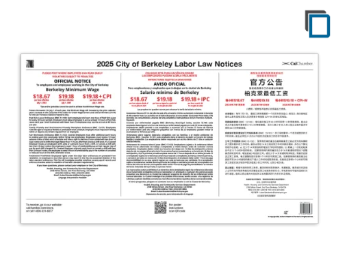Picture of Berkeley Labor Law Poster