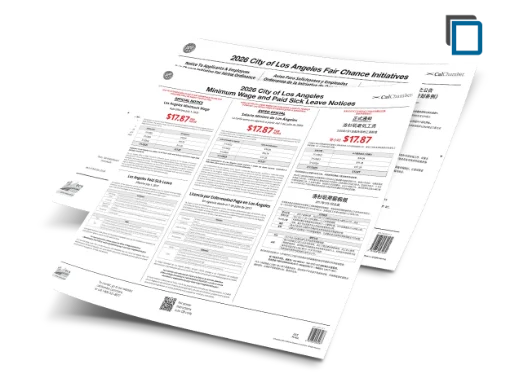 Picture of Los Angeles City Labor Law 2 Posters (10+ emp)