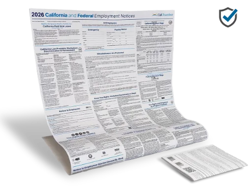 Picture of CA/Fed Labor Law (ENG) Paper-Poster Protect 
