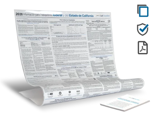 Picture of CA & Federal Labor Law Digital & Laminate-Poster Protect (SP)