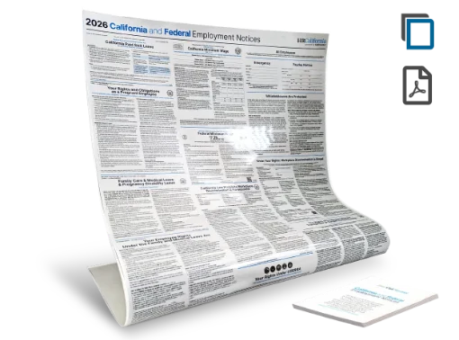 Picture of CA and Federal Labor Law Notices (ENG) Digital with Laminate Poster