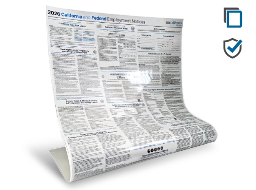 Picture of CA & Federal Labor Law Poster Protect (ENG) Laminate