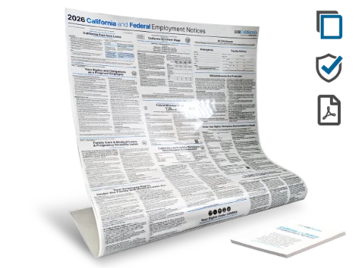 Picture of CA/Fed Labor Law (ENG) Digital&Laminate Poster 