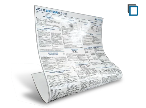 Picture of CA & Federal Labor Law Laminated Poster (CN)