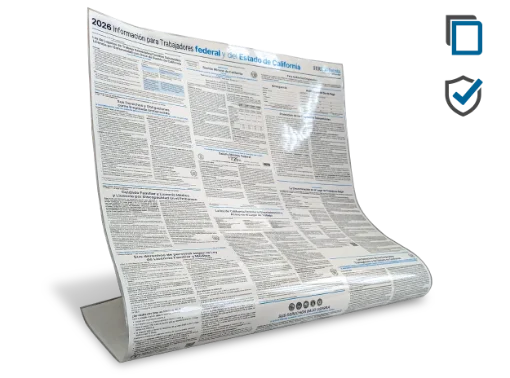 Picture of CA & Federal Labor Law Poster Protect (SP) Laminate