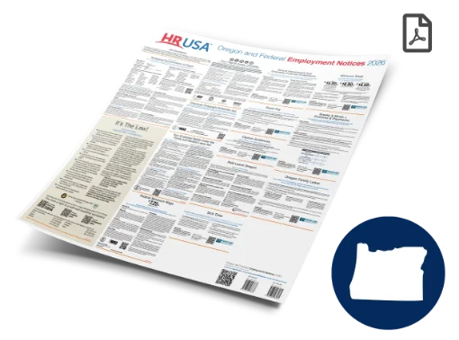 Picture of OR & Federal Labor Law Laminated Poster (ENG)